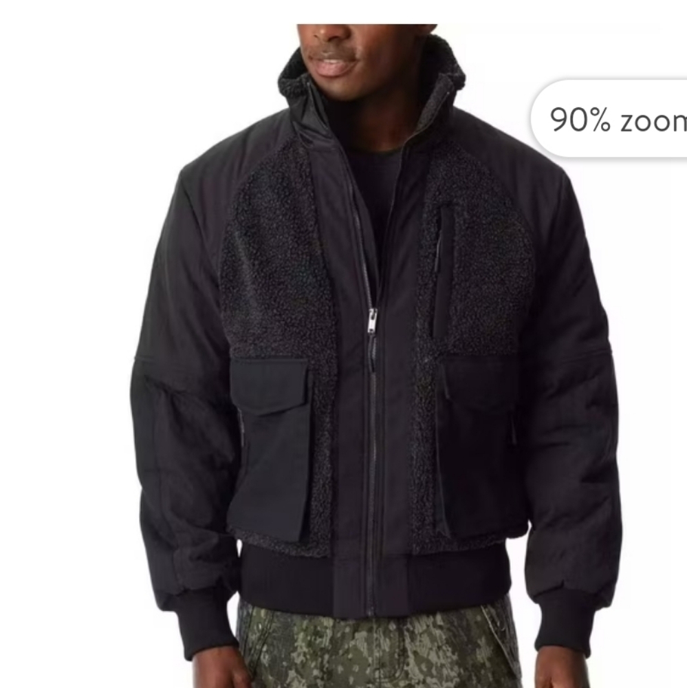 Men's Black Bomber Jacket